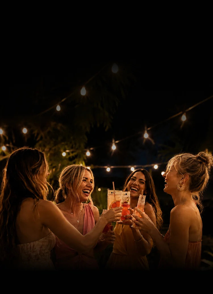 Friends enjoying cocktails