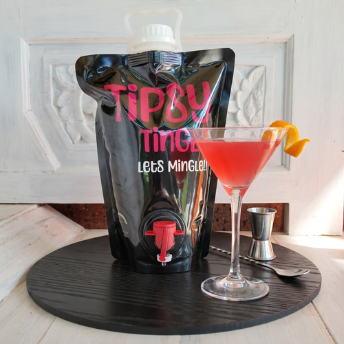 Cosmopolitan Cocktail Party Bag with refreshing cranberry and citrus cocktail