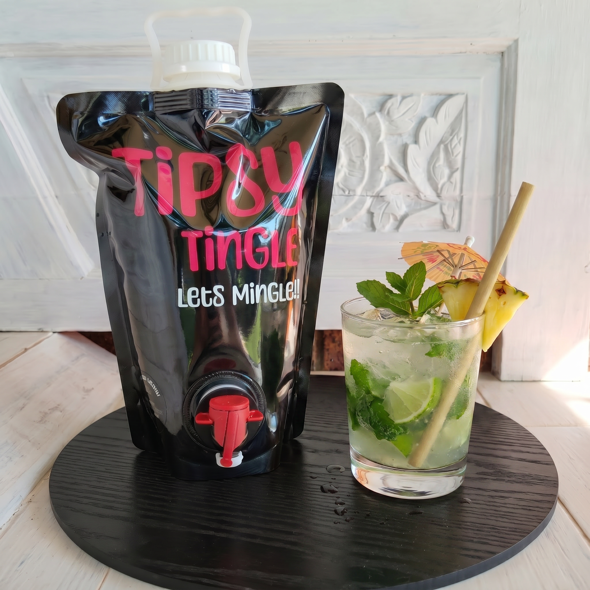 Mojito Cocktail Party Bag with refreshing lime and mint cocktail