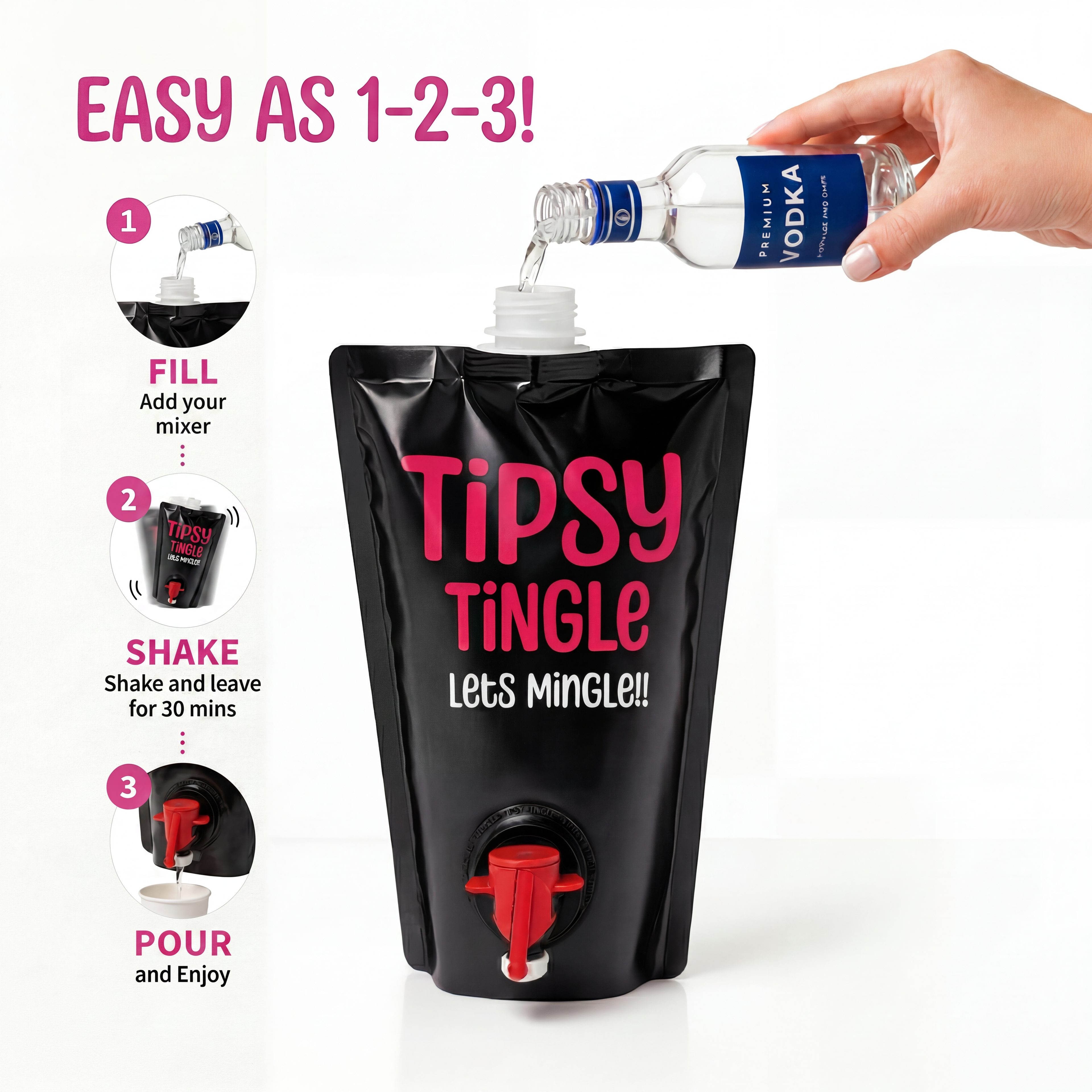 How to make Tipsy Tingle Cocktail Party Bags