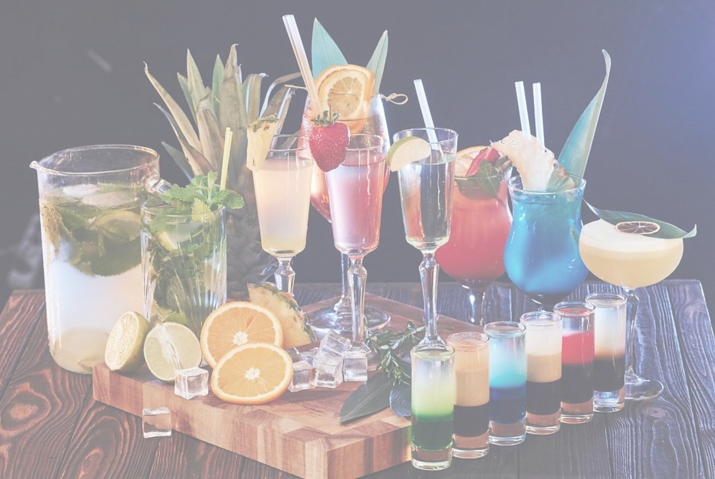 Friends enjoying cocktails