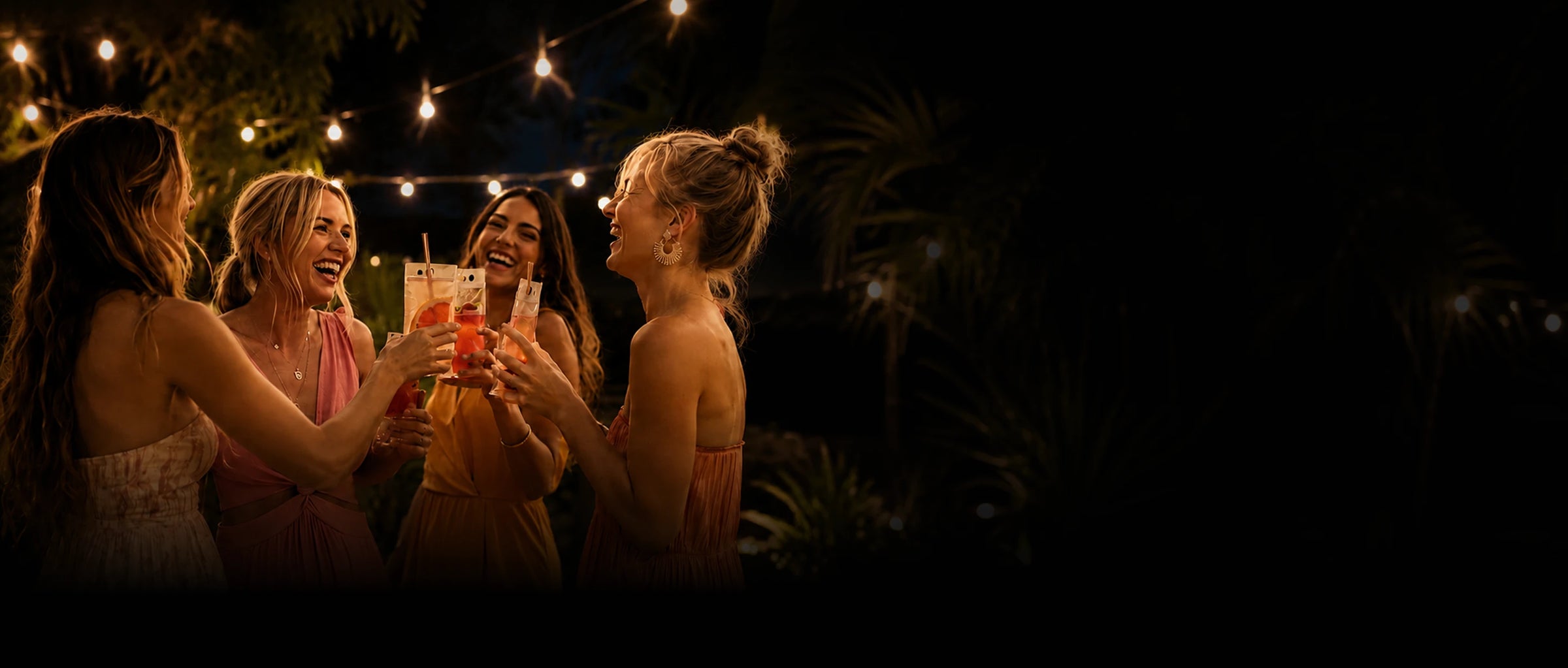 Friends enjoying cocktails